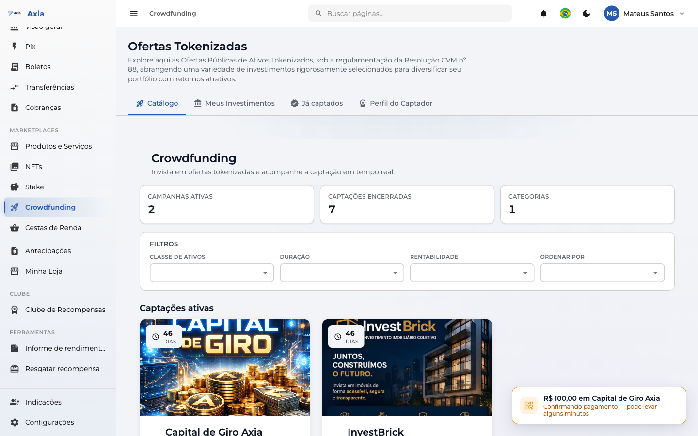 Catálogo de crowdfunding