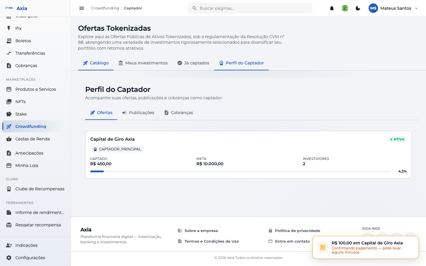 Perfil do Captador